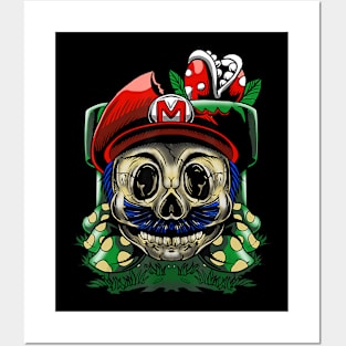 Funny Gamer Dead Hero Skull Video Games Perfect Gift Idea Posters and Art